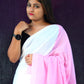 Rajwada White Cotton  Saree  With Unstitched Blouse for Women