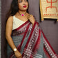 Rajwada Grey Cotton Saree With Unstitched Blouse For Women