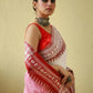 Rajwada White Cotton Saree With Unstitched Blouse For Women
