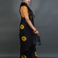 Rajwada Black Printed Cotton Saree With Unstitched Blouse For Women
