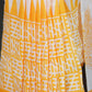 Rajwada Yellow Printed Cotton Saree With Unstitched Blouse for Women
