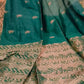 Rajwada Green Woven Cotton Saree With Unstitched Blouse for Women