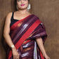 Rajwada Purple Woven Cotton Saree with Unstitched Blouse for Women