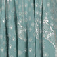 Rajwada Sea Green Foil Printed Fit and Flared Stitched Georgette Kurta for Women