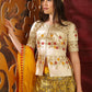 Rajwada Women Yellow Silk Foil Work Semi Stitched Lehenga With  Unstitched Blouse