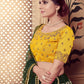 Rajwada Women Dark Green Silk Foil Work Semi Stitched Lehenga With  Unstitched Blouse