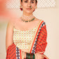 Rajwada Women Multicolor Semi Stitched Lehenga With  Unstitched Blouse