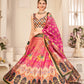 Rajwada Women Multicolor Semi Stitched Lehenga With  Unstitched Blouse