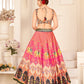 Rajwada Women Multicolor Semi Stitched Lehenga With  Unstitched Blouse
