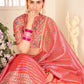 Rajwada Women Pink Semi Stitched Lehenga With  Unstitched Blouse