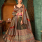 Rajwada Women Multicolor Semi Stitched Lehenga With  Unstitched Blouse