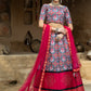 Rajwada Women Multicolor Semi Stitched Lehenga With  Unstitched Blouse
