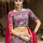 Rajwada Women Multicolor Semi Stitched Lehenga With  Unstitched Blouse