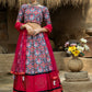 Rajwada Women Multicolor Semi Stitched Lehenga With  Unstitched Blouse