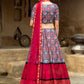 Rajwada Women Multicolor Semi Stitched Lehenga With  Unstitched Blouse