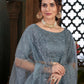 Rajwada Women Grey Semi Stitched Lehenga With  Unstitched Blouse