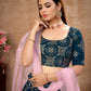 Rajwada Women Blue Semi Stitched Lehenga With  Unstitched Blouse