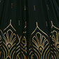 Rajwada Women Classy Black Georgette Semi-Stitched Lehenga Choli