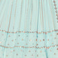 Rajwada Women Classy Blue Georgette Semi-Stitched Lehenga Choli