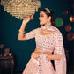 Rajwada Women Pink Semi Stitched Lehenga With  Unstitched Blouse