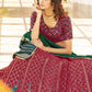 Rajwada Women Pink Semi Stitched Lehenga With  Unstitched Blouse