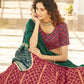 Rajwada Women Pink Semi Stitched Lehenga With  Unstitched Blouse