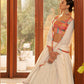 Rajwada Women Beige Semi Stitched Lehenga With  Unstitched Blouse