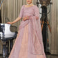 Rajwada Women Festive Designer Pink Semi Stitched Lehenga With Unstitched Blouse