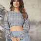 Rajwada Women Classy Blue Art Silk Stitched Lehenga Choli