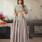 Rajwada Women Classy Grey Art Silk Stitched Lehenga Choli