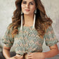 Rajwada Women Classy Grey Art Silk Stitched Lehenga Choli