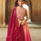 Rajwada Women Peach Semi Stitched Lehenga With  Unstitched Blouse