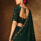 Rajwada Women Green Semi Stitched Lehenga With  Unstitched Blouse