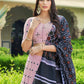 Rajwada Women Pink Semi Stitched Lehenga With  Unstitched Blouse