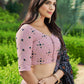 Rajwada Women Pink Semi Stitched Lehenga With  Unstitched Blouse