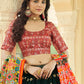 Rajwada Women Green Semi Stitched Lehenga With  Unstitched Blouse