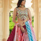 Rajwada Women Pink Semi Stitched Lehenga With  Unstitched Blouse