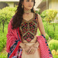 Rajwada Women Beige Semi Stitched Lehenga With  Unstitched Blouse