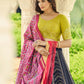 Rajwada Women Festive Designer Navy Blue Semi Stitched Lehenga With Unstitched Blouse