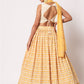 Rajwada Women Elegant Yellow Art Silk Semi-Stitched Lehenga Choli