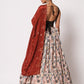 Rajwada Women Elegant White Art Silk Semi-Stitched Lehenga Choli
