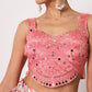 Rajwada Women Elegant Pink Art Silk Semi-Stitched Lehenga Choli
