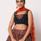 Rajwada Women Elegant Multicolor Art Silk Semi-Stitched Lehenga Choli