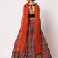 Rajwada Women Elegant Multicolor Art Silk Semi-Stitched Lehenga Choli
