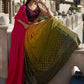Rajwada Women Multicolor Georgette Embroidered Semi Stitched Lehenga With Unstitched Blouse
