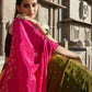 Rajwada Women Multicolor Georgette Embroidered Semi Stitched Lehenga With Unstitched Blouse