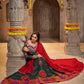 Green Viscose Rayon Embroidered Semi Stitched Lehenga Choli