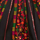 Black Viscose Rayon Embroidered Semi Stitched Lehenga Choli