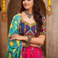 Pink Viscose Rayon Embroidered Semi Stitched Lehenga Choli