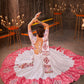 White And Pink Jacquard Cotton Embroidered Semi Stitched Lehenga Choli